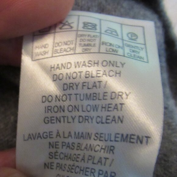 Jeremy Argyle NYC Gray 100% Cashmere Sweater V-Neck Size XL Excellent Condition - Picture 9 of 9